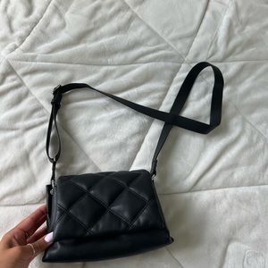 MANGO quilted crossbody purse